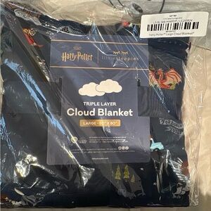 Little Sleepies Harry Potter Cloud Blanket - Navy and Multicolor